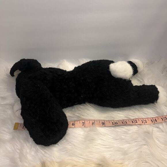 Vintage TY Classic Black White Rabbit Easter Bunny Plush Stuffed Animal 1990 HTF - Picture 4 of 9